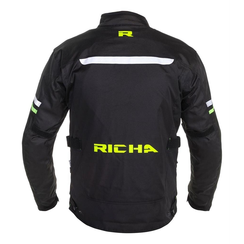 RICHA Buster WP Long motoros kabát fekete-fluo sárga kiárusítás