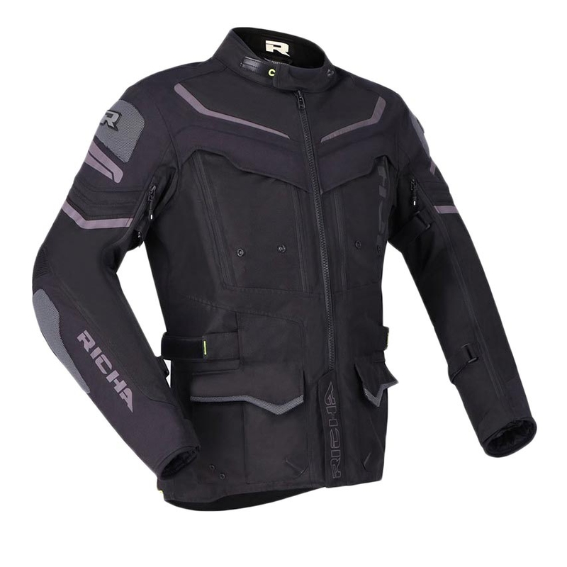 RICHA Infinity 2 Adventure motoros kabát fekete kiárusítás