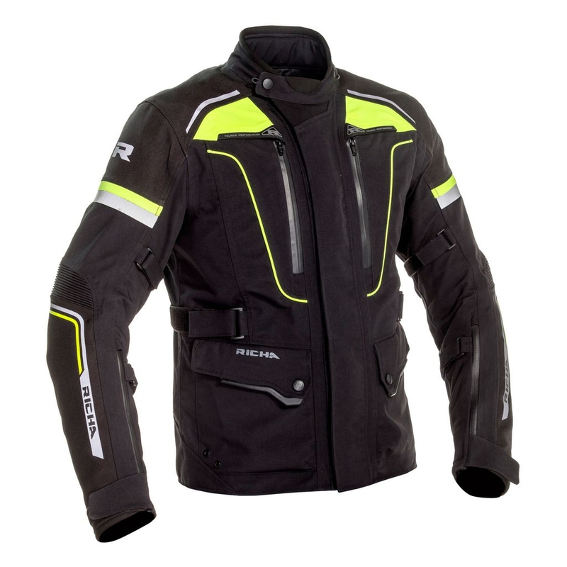 RICHA Infinity 2 Pro motoros kabát fekete-fluo sárga kiárusítás