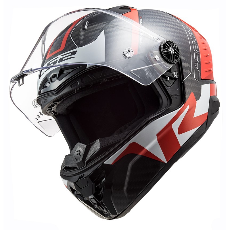 LS2 FF805 Thunder C Racing1 zárt bukósisak fekete-fehér-piros