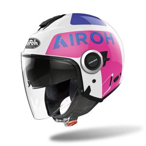 Airoh Helios Up 2022 Nyitott motoros sisak rózsaszín