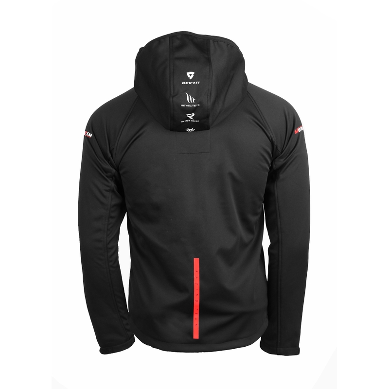 MotoZem Racing Team softshell kabát fekete-piros