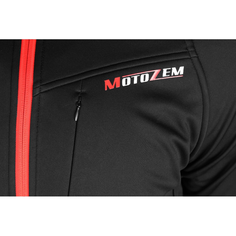 MotoZem Racing Team softshell kabát fekete-piros