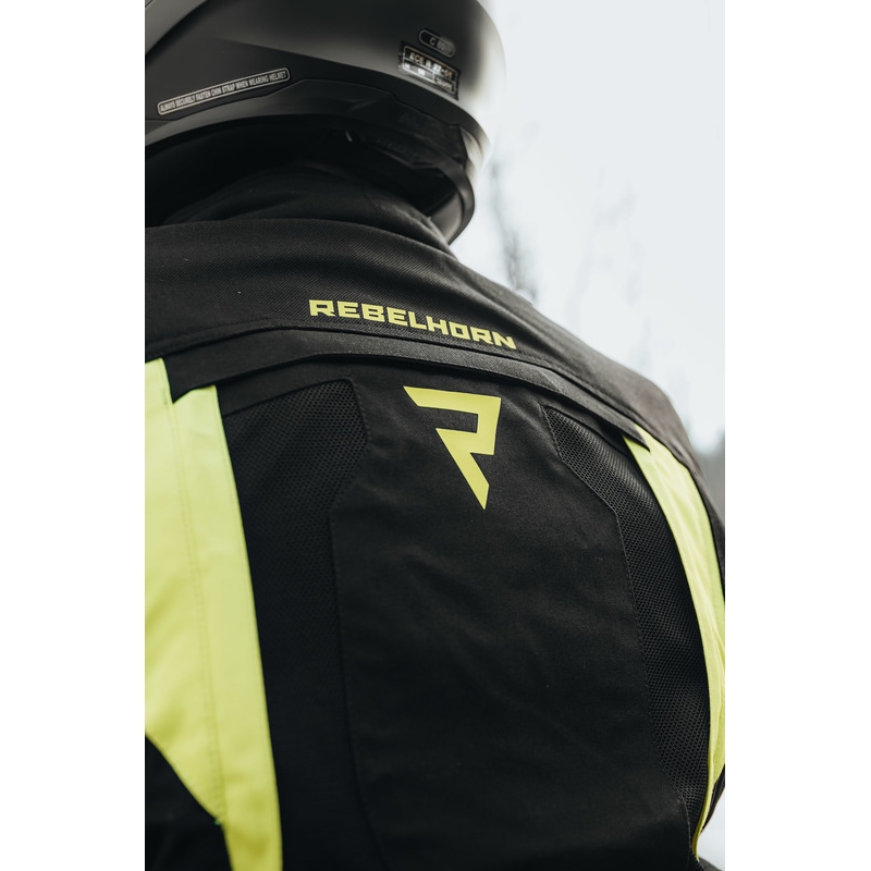 Rebelhorn Hardy II motoros kabát fekete-neon sárga kiárusítás
