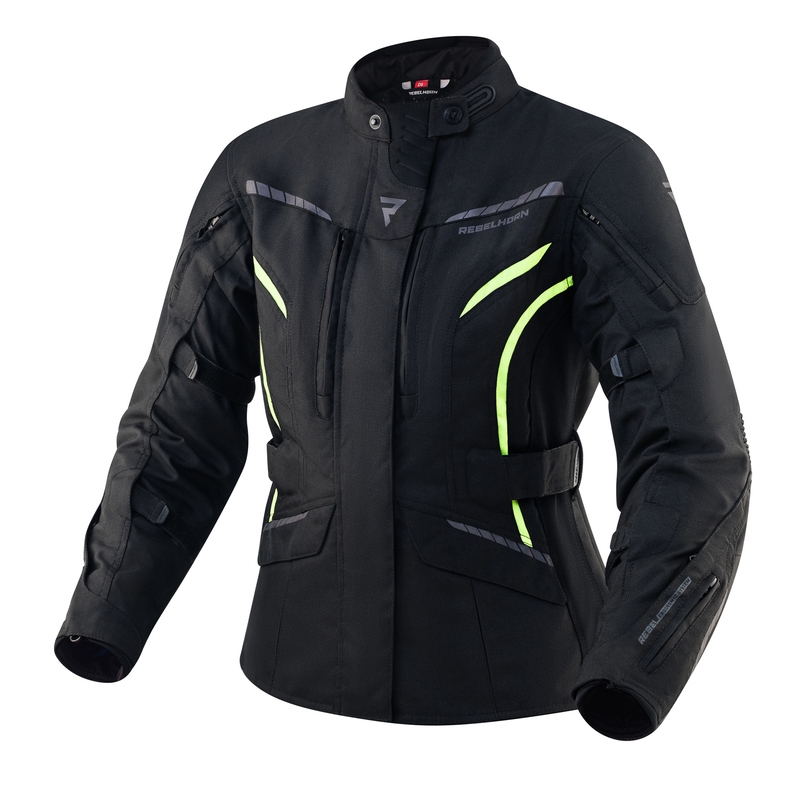 Rebelhorn Hiker III női motoros kabát fekete-neon sárga kiárusítás