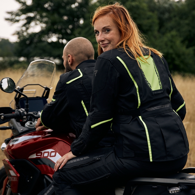 Rebelhorn Hiker III női motoros kabát fekete-neon sárga kiárusítás