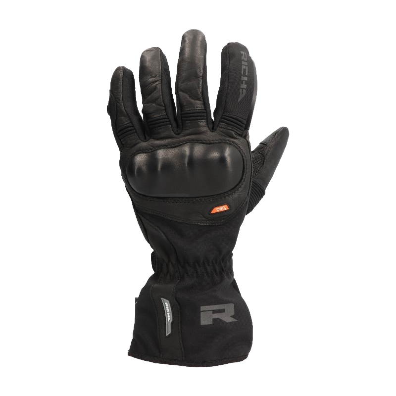 RICHA Hypercane Gore-Tex hosszú motoros kesztyű fekete kiárusítás