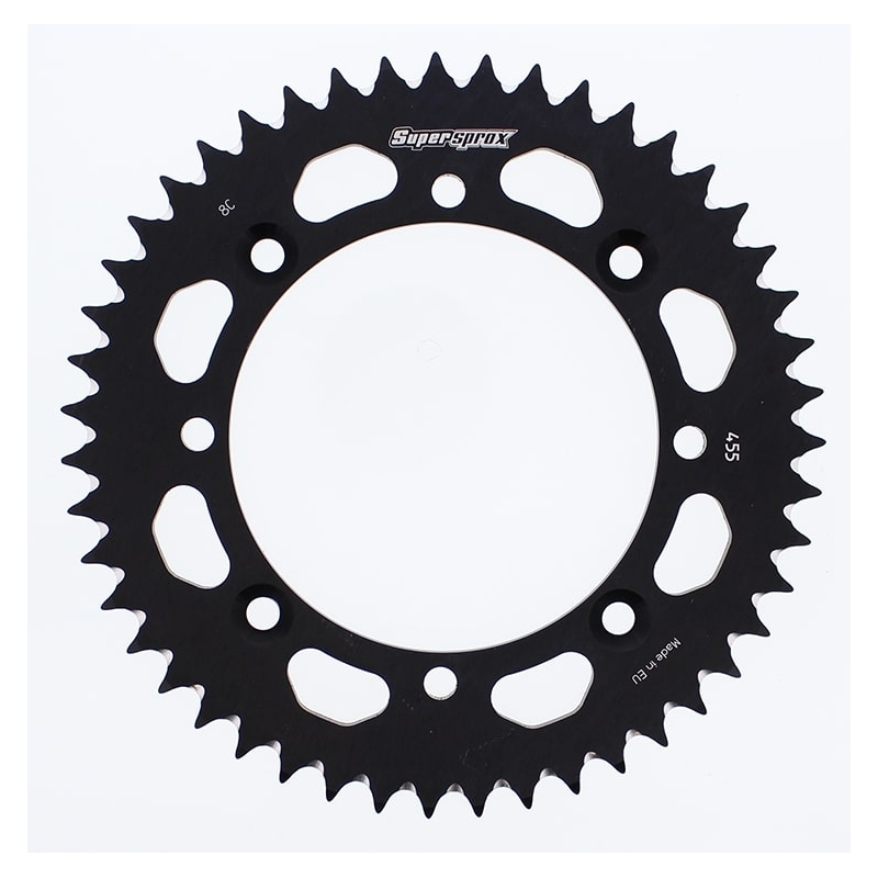 Rear ALU sprocket SUPERSPROX fekete 46 fogak,420