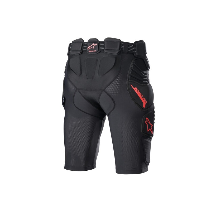 Alpinestars Bionic Pro motocross protektor rövidnadrág fekete-piros