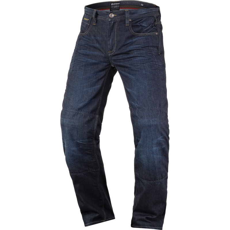 SCOTT Denim Stretch motoros farmer kék