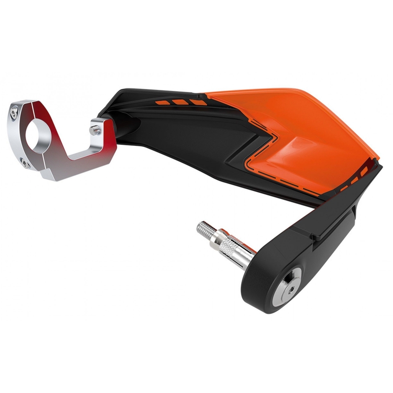 Handguard POLISPORT S-DUAL with mounting system piros/fekete