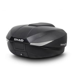 Felső csomagtartó SHAD SH58X D0B58206B Karbon (expandable concept) with PREMIUM lock and backrest
