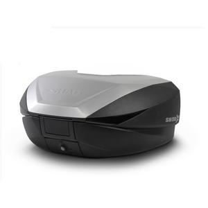 Felső csomagtartó SHAD SH59X D0B59200 black with aluminium cover (expandable concept) with PREMIUM SMART lock and backrest