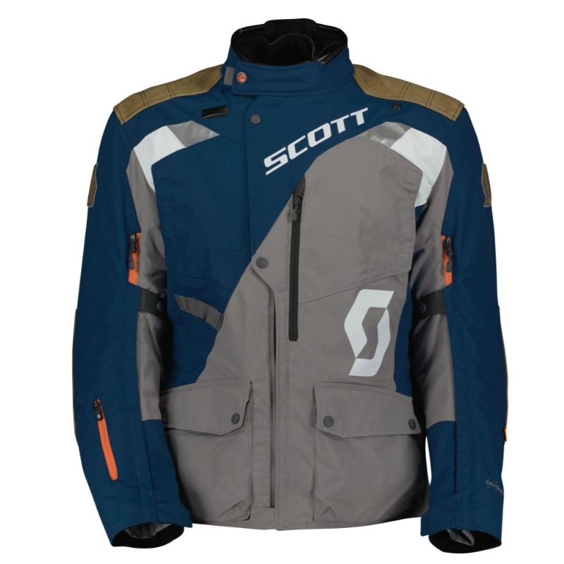 SCOTT Dualraid Dryo motoros kabát szürke-kék kiárusítás