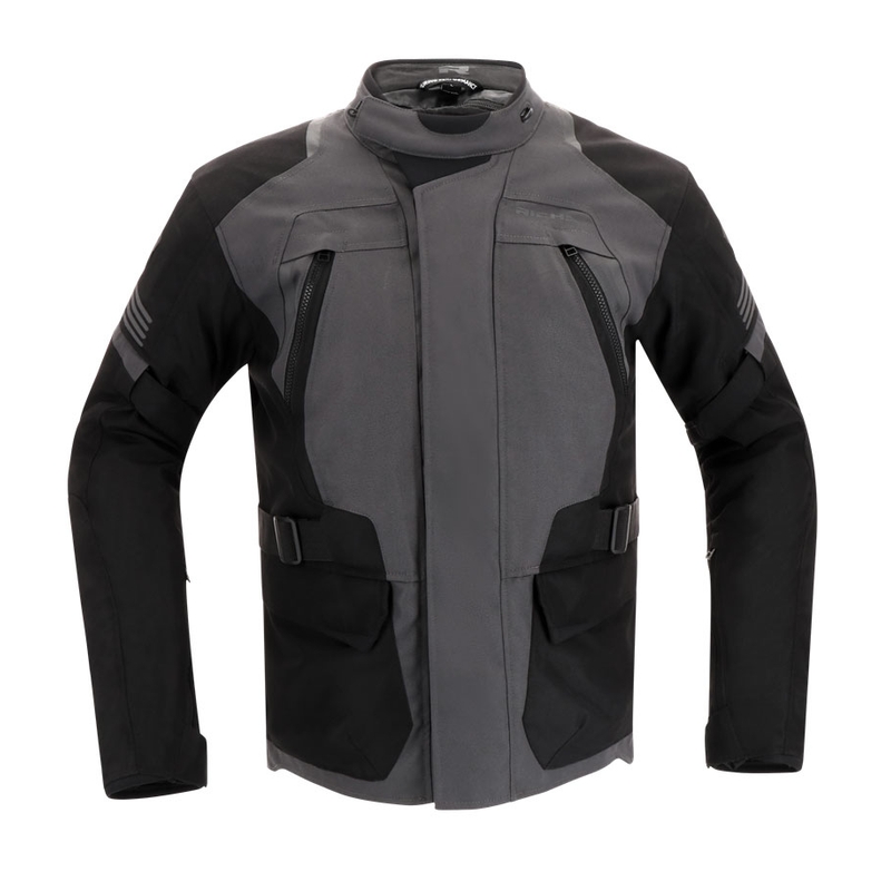 RICHA Phantom 3 motoros kabát fekete-szürke kiárusítás