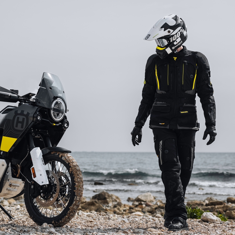 Rebelhorn Patrol motoros kabát  fekete-szürke-neon sárga