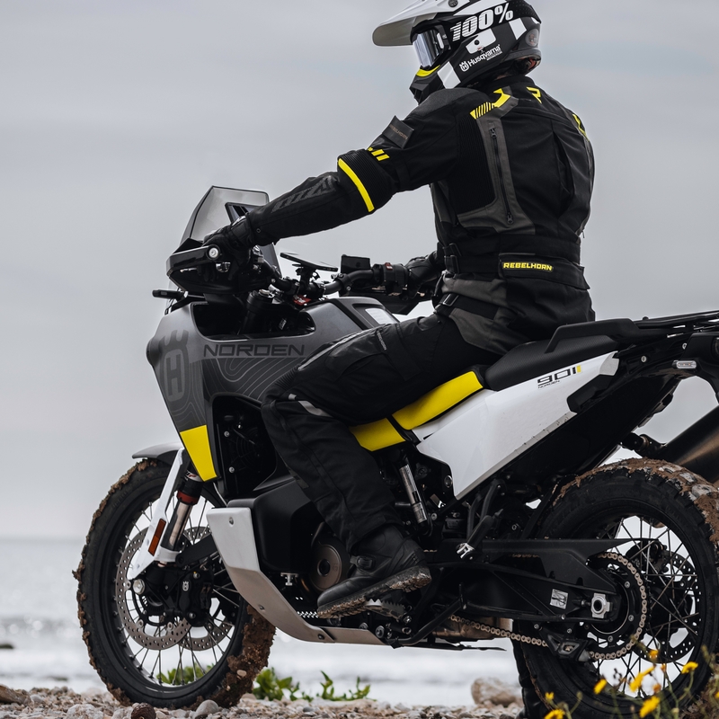 Rebelhorn Patrol motoros kabát  fekete-szürke-neon sárga