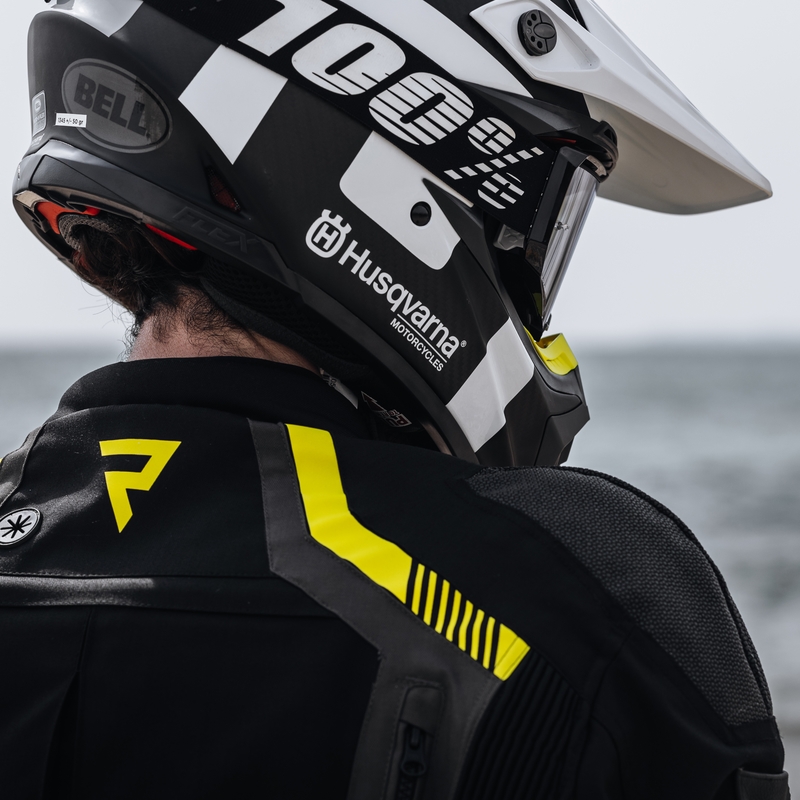 Rebelhorn Patrol motoros kabát  fekete-szürke-neon sárga