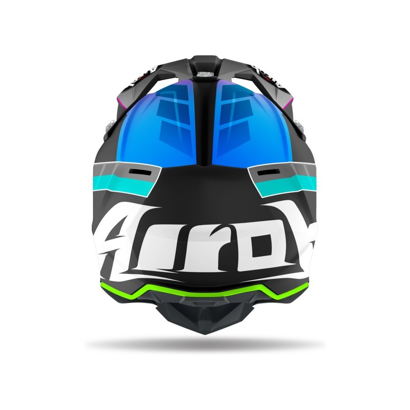 Airoh Wraap Prism gyerek motocross bukósisak fekete-kék