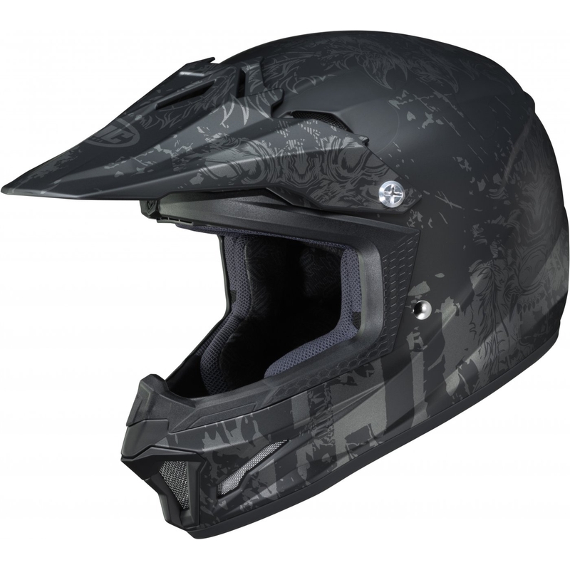 HJC CL-XY II Creeper MC5SF gyerek motocross bukósisak fekete-szürke