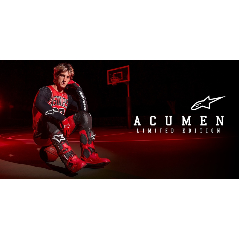 Alpinestars Racer Acumen gyerek motocross mez limitált edició piros-fekete-fehér