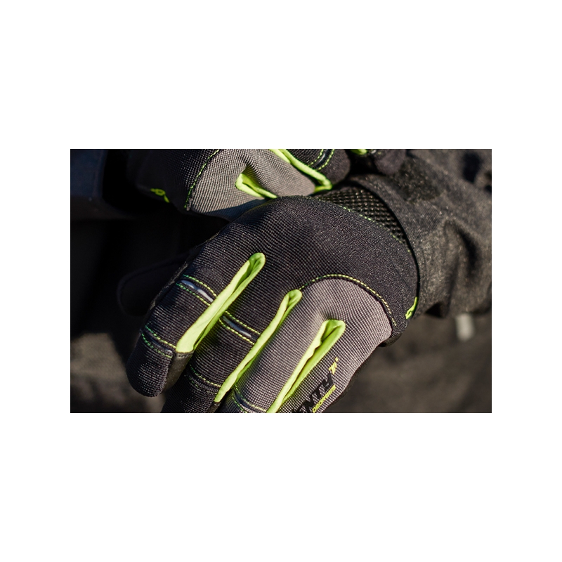 SEVENTY DEGREES SD-C48 rövid motoros kesztyű fekete-fluo sárga