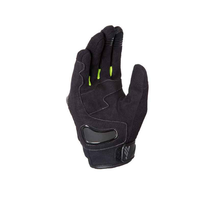 SEVENTY DEGREES SD-N14 rövid motoros kesztyű fekete-fluo sárga