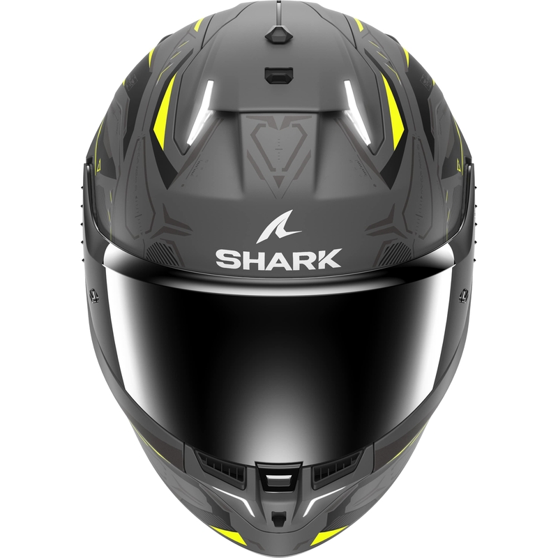 SHARK Skwal i3 Linik zárt bukósisak szürke-sárga matt