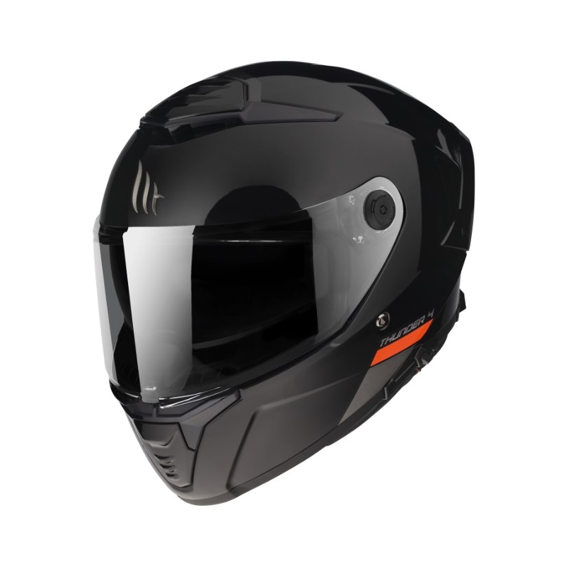 Teljes arcmaszkos motoros sisak MT FF118SV Thunder 4 SV fényes fekete