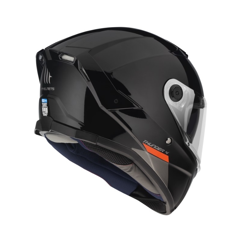 Teljes arcmaszkos motoros sisak MT FF118SV Thunder 4 SV fényes fekete