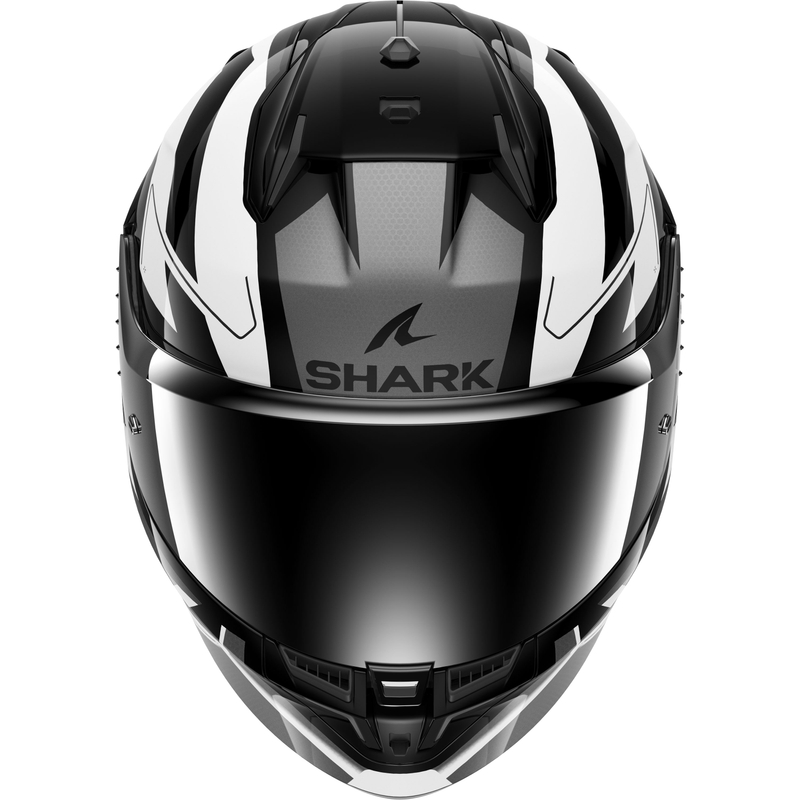 SHARK D-SKWAL 3 Sizler zárt bukósisak fekete-szürke-fehér