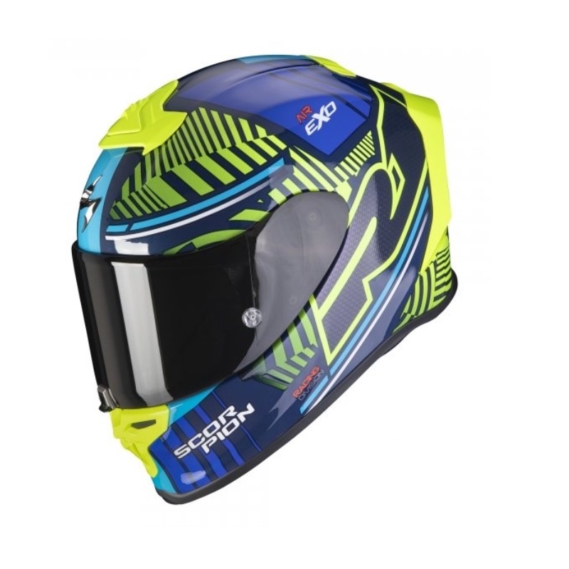 Scorpion EXO-R1 EVO Air Victory zárt bukósisak kék-fluo sárga