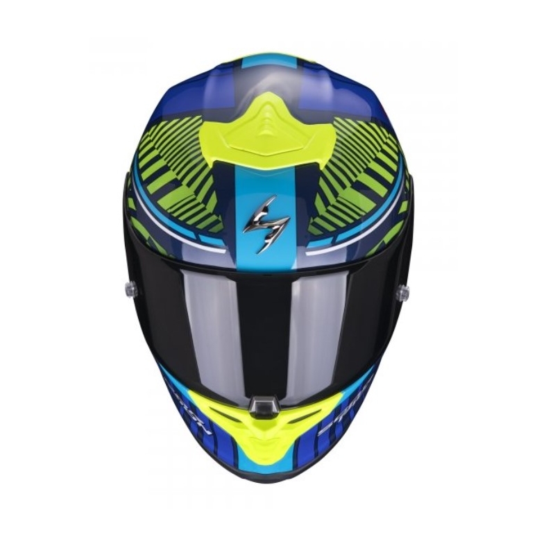 Scorpion EXO-R1 EVO Air Victory zárt bukósisak kék-fluo sárga