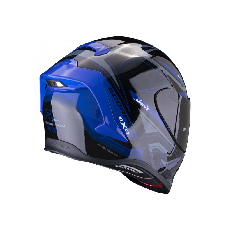 Scorpion EXO-R1 EVO Air Gaz zárt bukósisak fémes fekete-kék