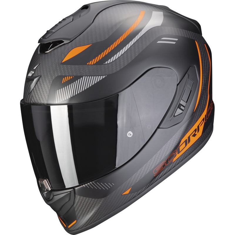 Scorpion EXO-1400 EVO Carbon Air Kydra zárt bukósisak fekete-narancssárga