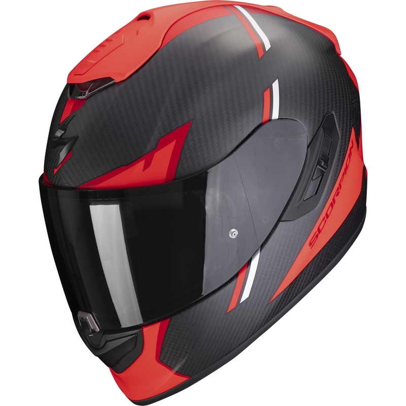 Scorpion EXO-1400 EVO Carbon Air Kendal zárt bukósisak fekete-piros