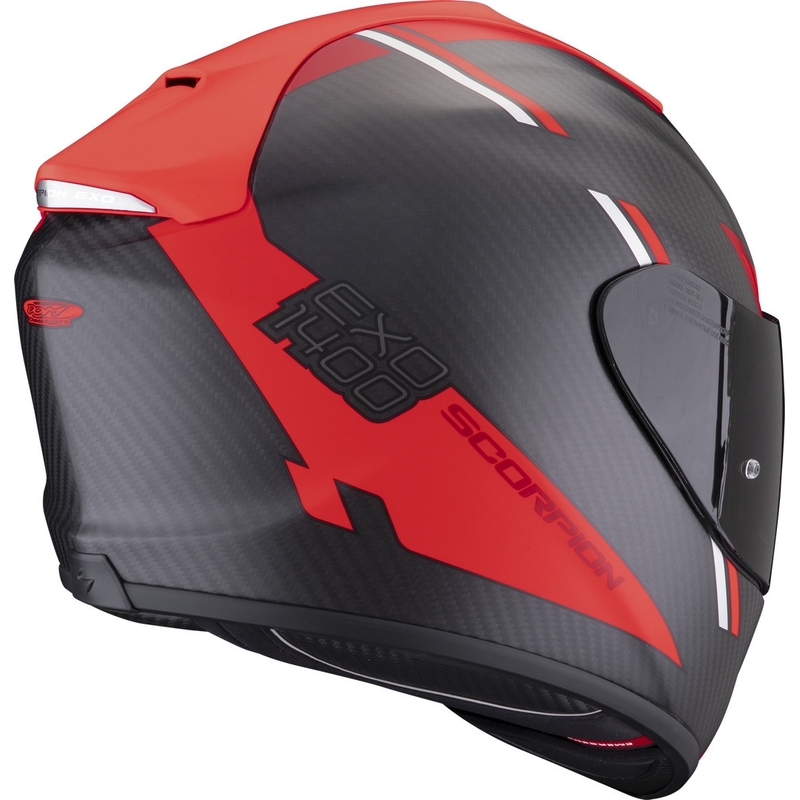Scorpion EXO-1400 EVO Carbon Air Kendal zárt bukósisak fekete-piros