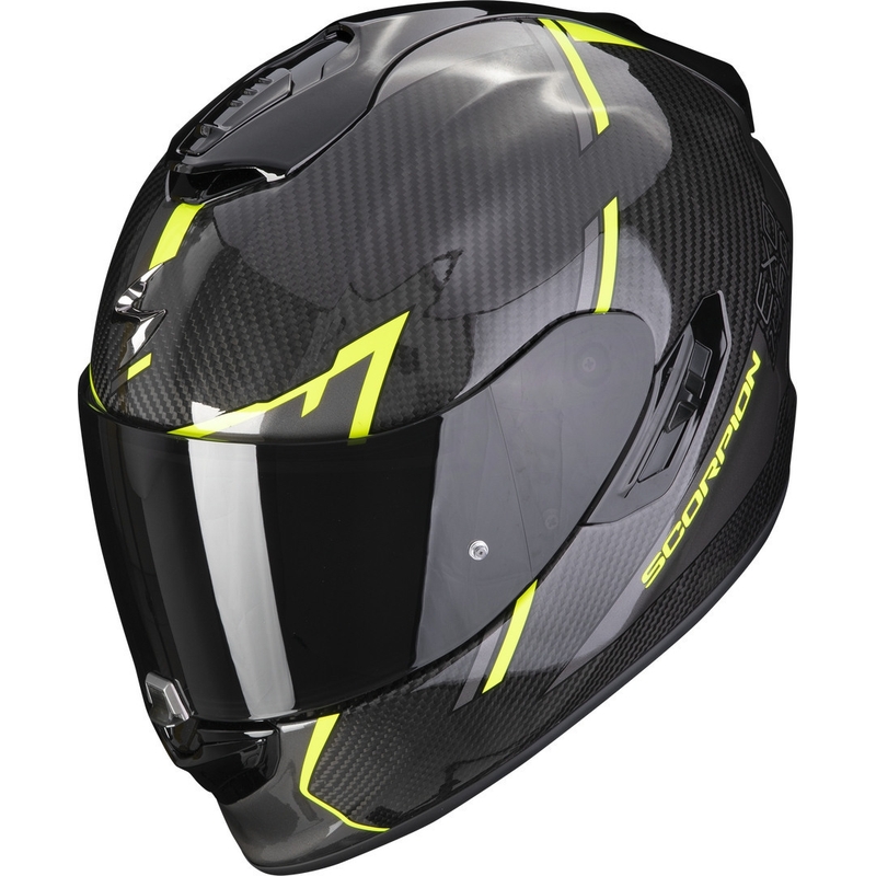 Scorpion EXO-1400 EVO Carbon Air Kendal zárt bukósisak fekete-fluo sárga