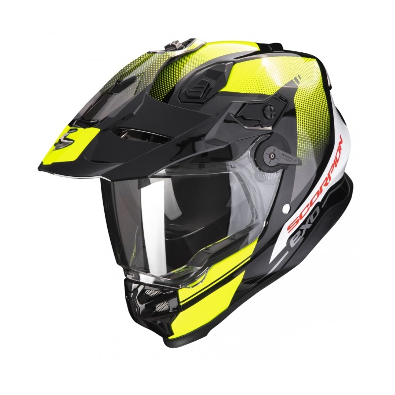 SCORPION ADF-9000 AIR Trail zárt bukósisak fekete-fluo sárga
