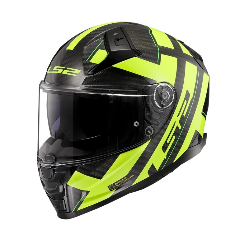 LS2 FF811 Vector II C Strong zárt bukósisak fekete-fluo sárga