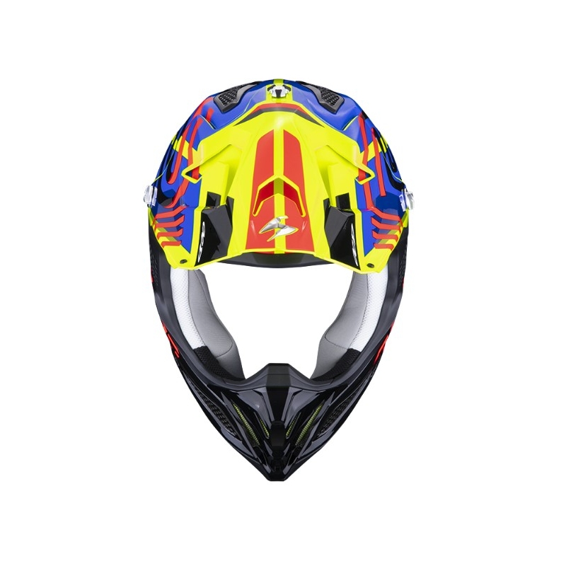 Scorpion VX-22 Air Neox motocross bukósisak fekete-piros-kék-fluo sárga