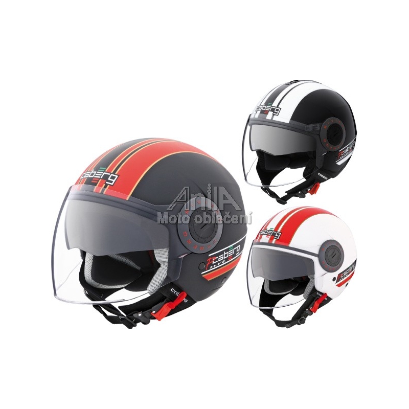 Moto přilby, otevřená přilba CABERG Riviera V2 Pure
