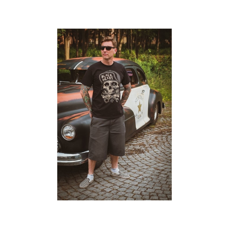Black Heart Garage Built férfi póló
