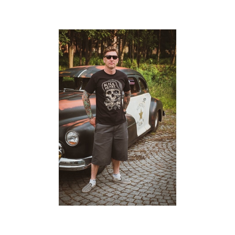 Black Heart Garage Built férfi póló