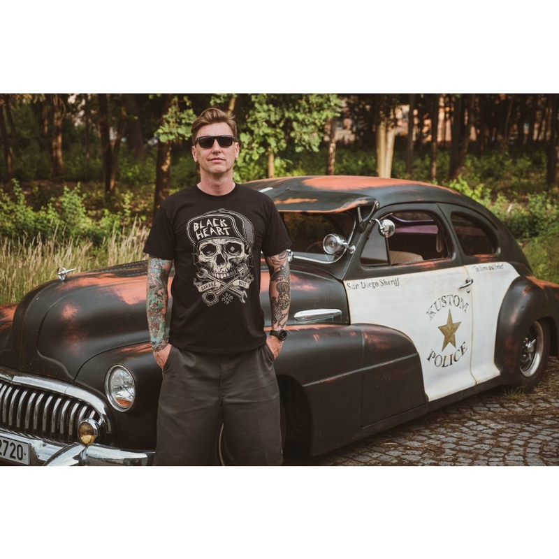 Black Heart Garage Built férfi póló