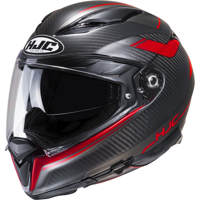 HJC F70 Carbon Ubis MC1SF zárt bukósisak fekete-piros