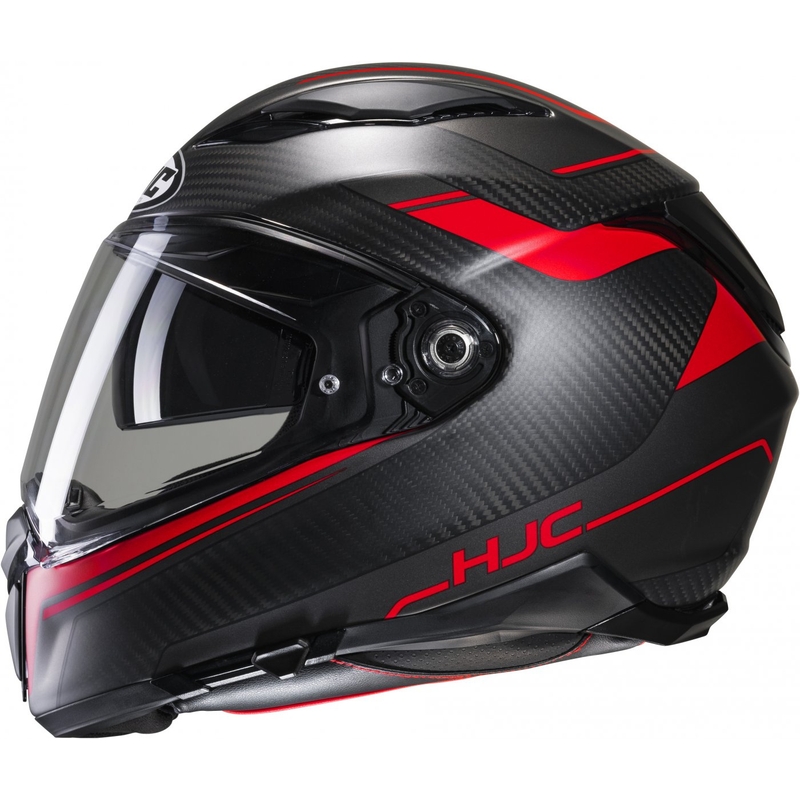 HJC F70 Carbon Ubis MC1SF zárt bukósisak fekete-piros