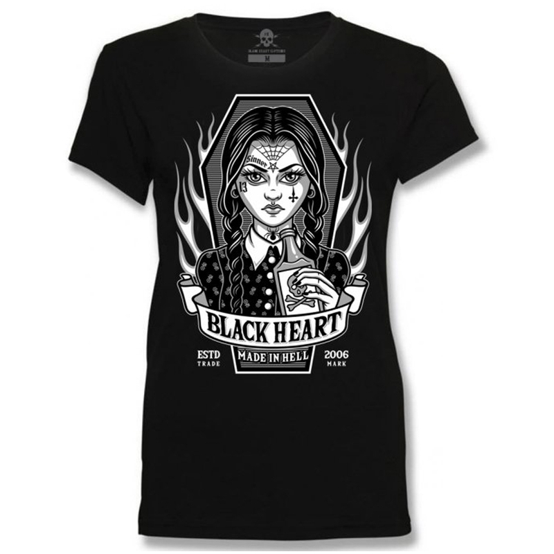 Black Heart Wednesday női póló