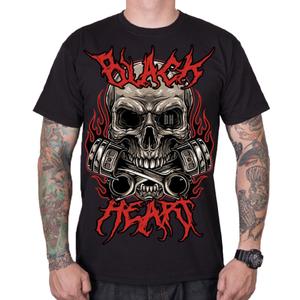 Black Heart Metal Head férfi póló