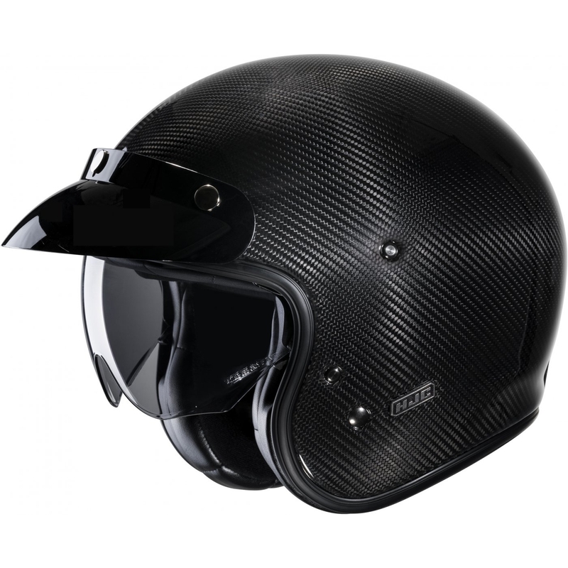 HJC V31 Carbon nyitott bukósisak fekete